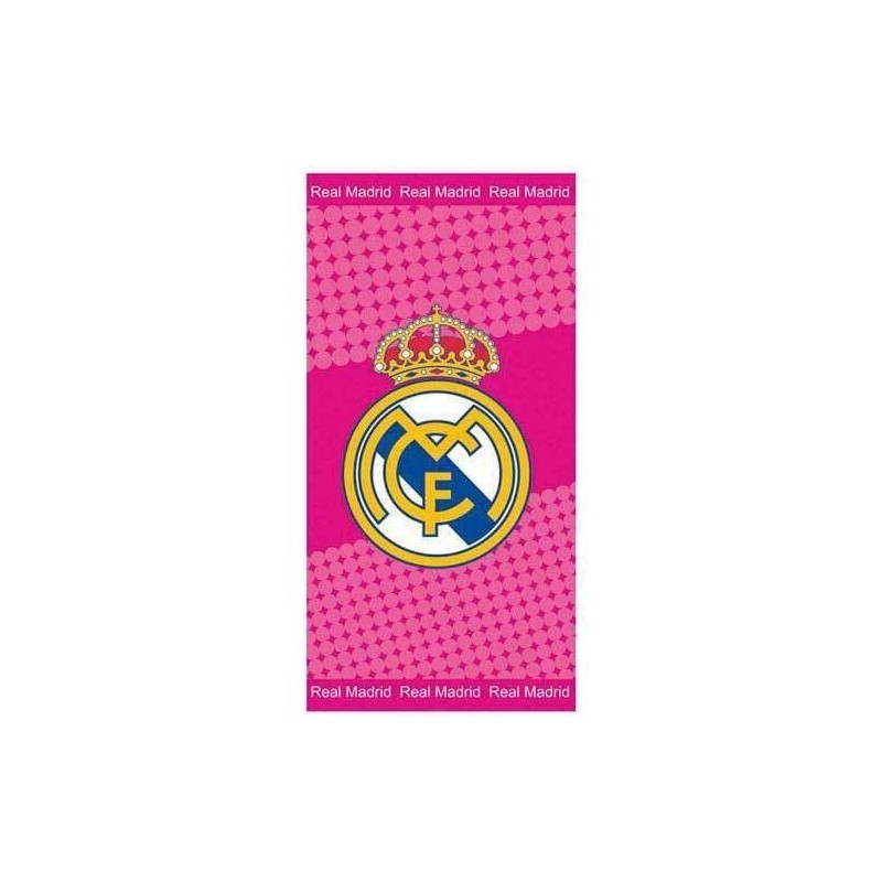 Serviette de Plage Real Madrid en rose Serviette de Plage Real Madrid en rose