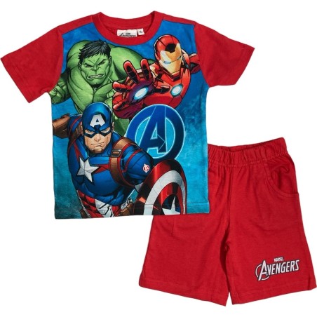 Ensemble Tee-Shirt Short Avengers marvel
