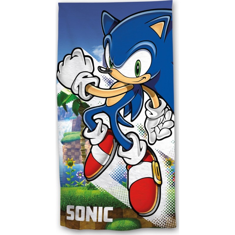 Sonic beach towel or bath towel