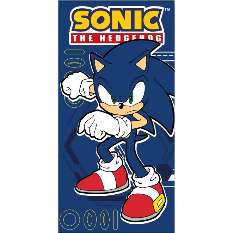 Sonic beach towel or bath towel