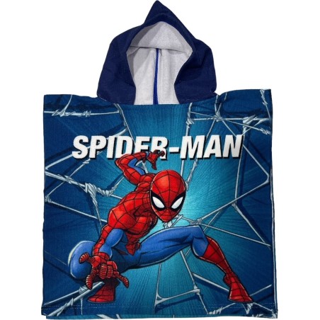 Poncho de bain Spider-Man a capuche