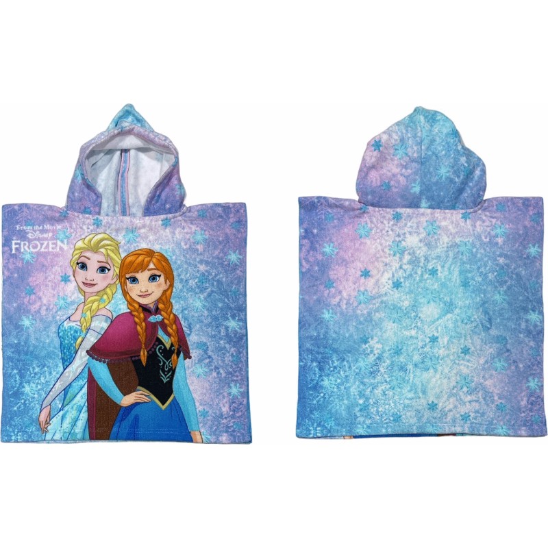 Poncho de bain La Reine des Neiges à capuche