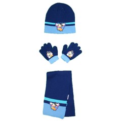 Set of Beanie Gloves Scarf Mickey