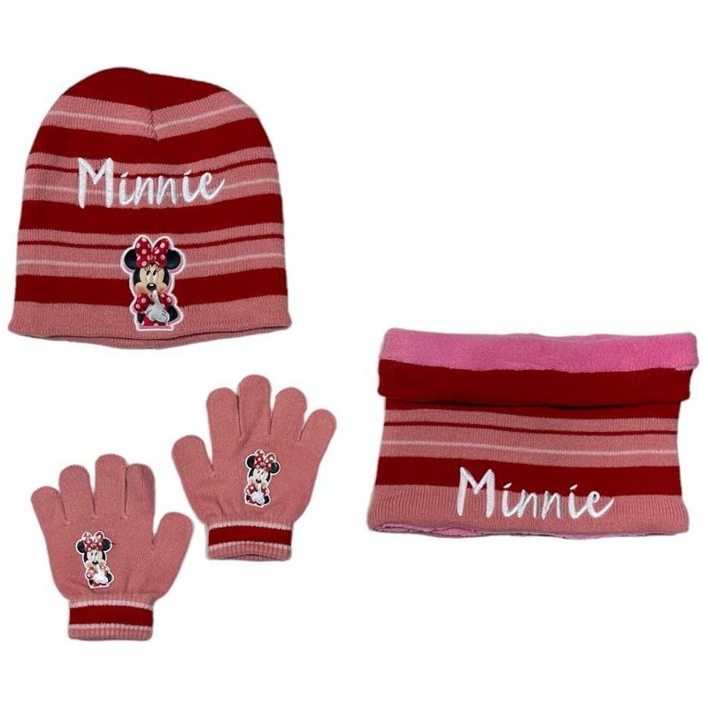 Set 3 pieces Hat + snood + gloves Minnie Disney Set 3 pieces Hat + snood + gloves Minnie Disney