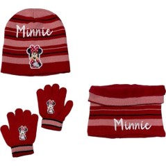 Set 3 pieces Hat + snood + gloves Minnie Disney