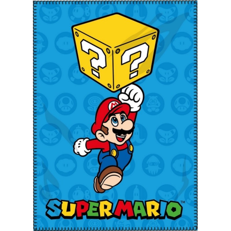 Plaid Polaire Super Mario Plaid Polaire Super Mario