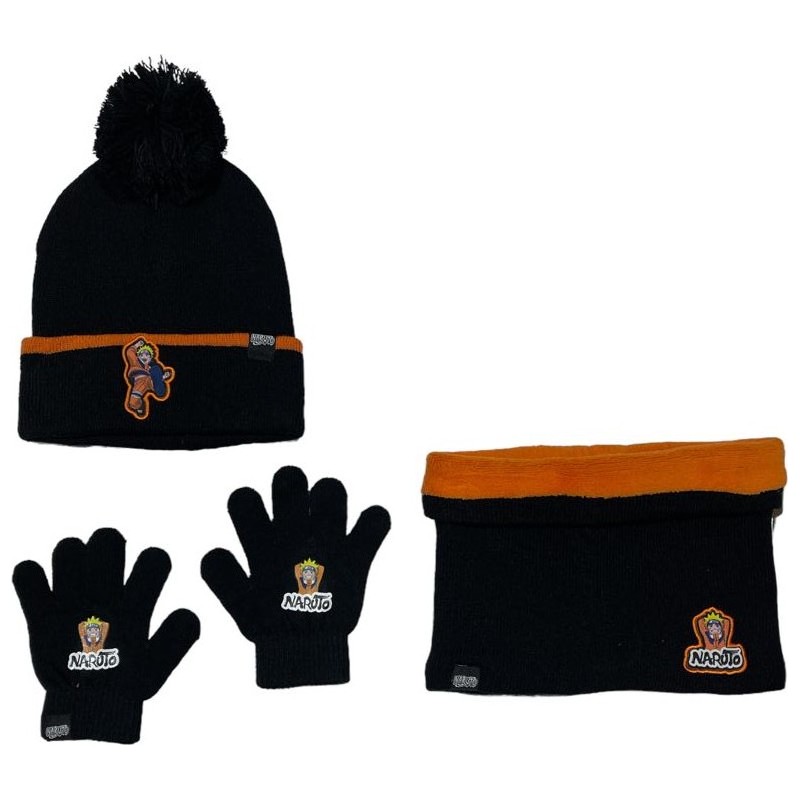 Set 3 pieces Hat + snood + gloves Naruto Set 3 pieces Hat + snood + gloves Naruto