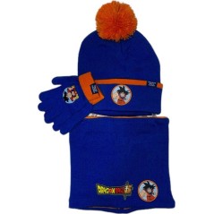 Set 3 pieces Hat + snood + gloves Dragon Ball Super