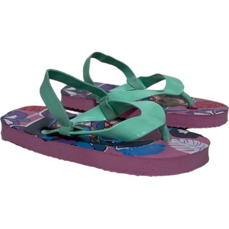 Stitch Disney flip flops with elastic strap