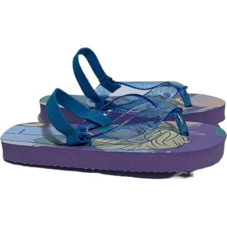 Frozen Disney flip flops with elastic strap