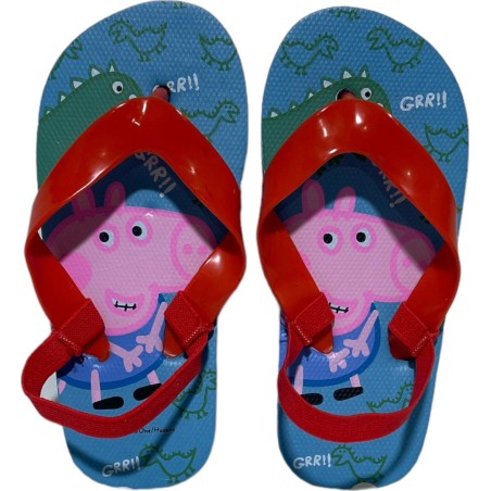 Tongs Peppa Pig avec bride élastiquée