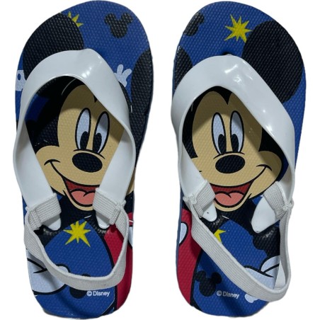 Mickey Disney flip flops with elastic strap
