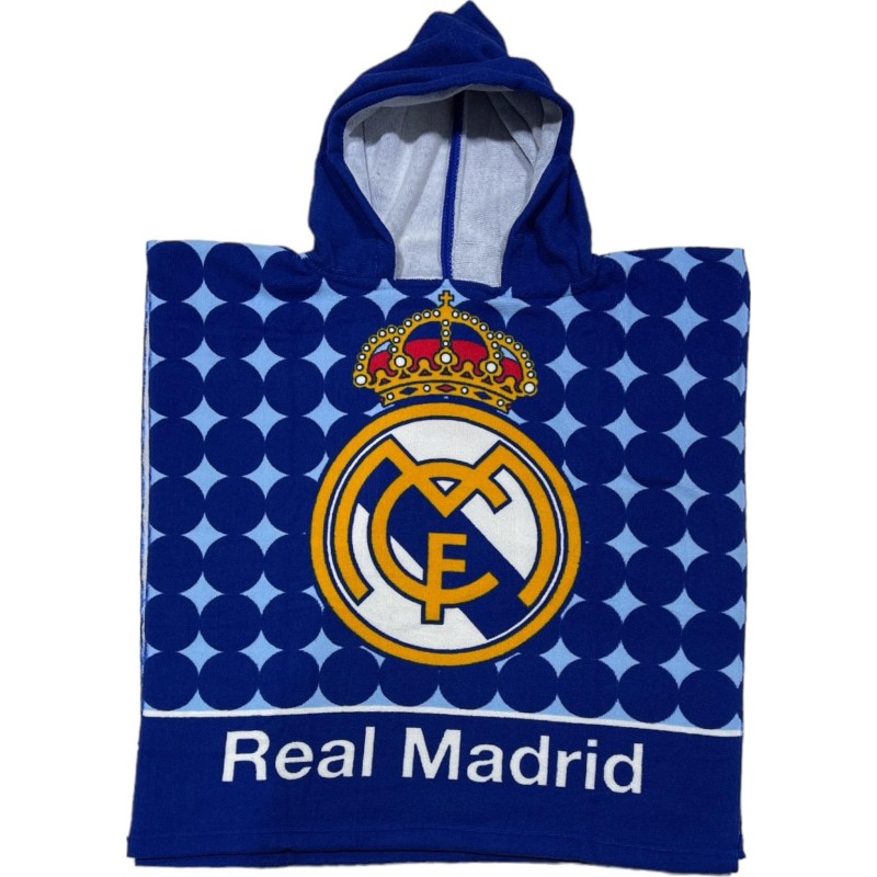 Poncho de bain Real Madrid a capuche