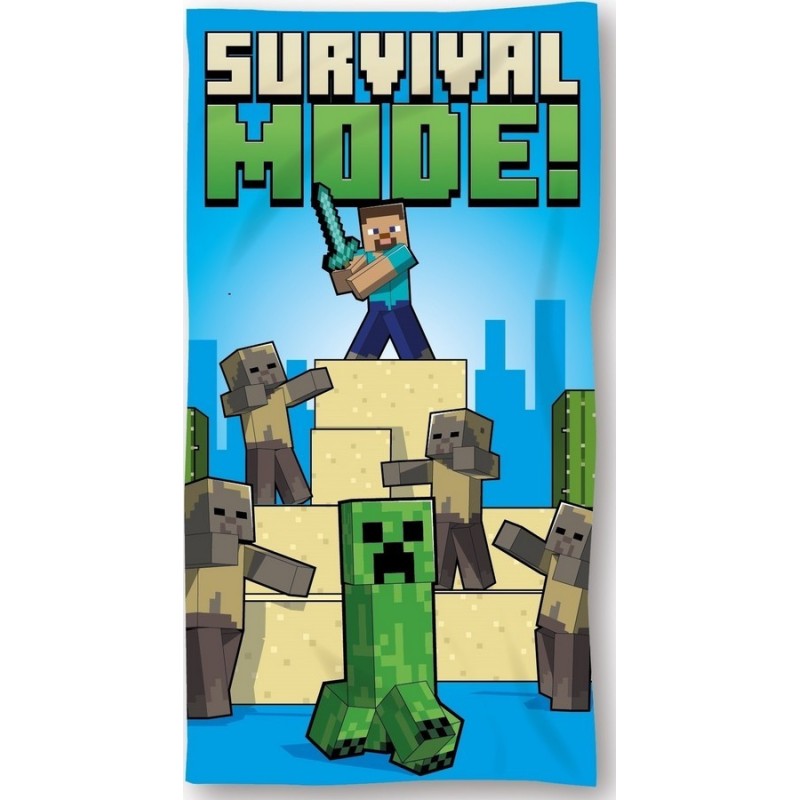 Minecraft Strandtuch oder Badetuch Baumwolle