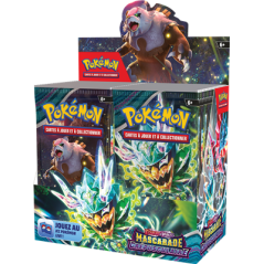 Pokémon Mascarade Crépusculaire   - Boite de 36 Boosters en Français - Display de 36 Booster Pokémon écarlate et Violet Mascarad