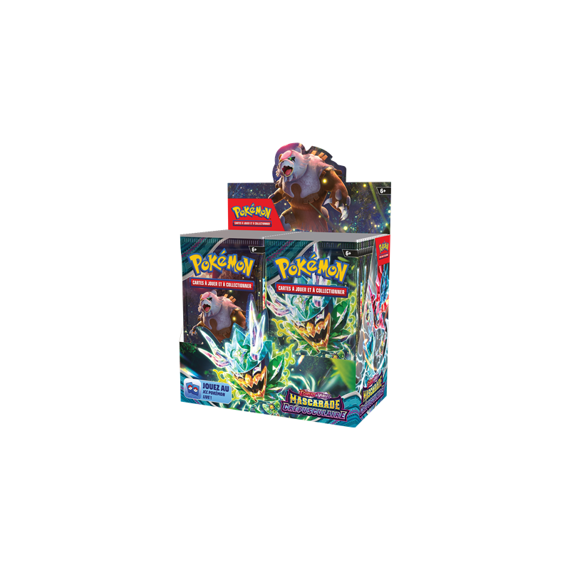 Pokémon Forces Temporelles  - Boite de 36 Boosters en Français - Display de 36 Booster écarlate et Violet Forces Temporelles