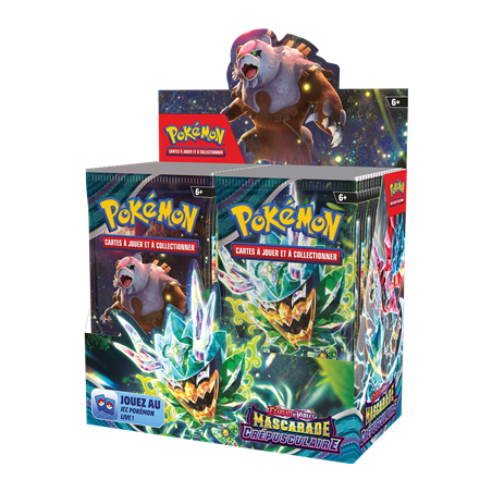 Pokémon Forces Temporelles  - Boite de 36 Boosters en Français - Display de 36 Booster écarlate et Violet Forces Temporelles