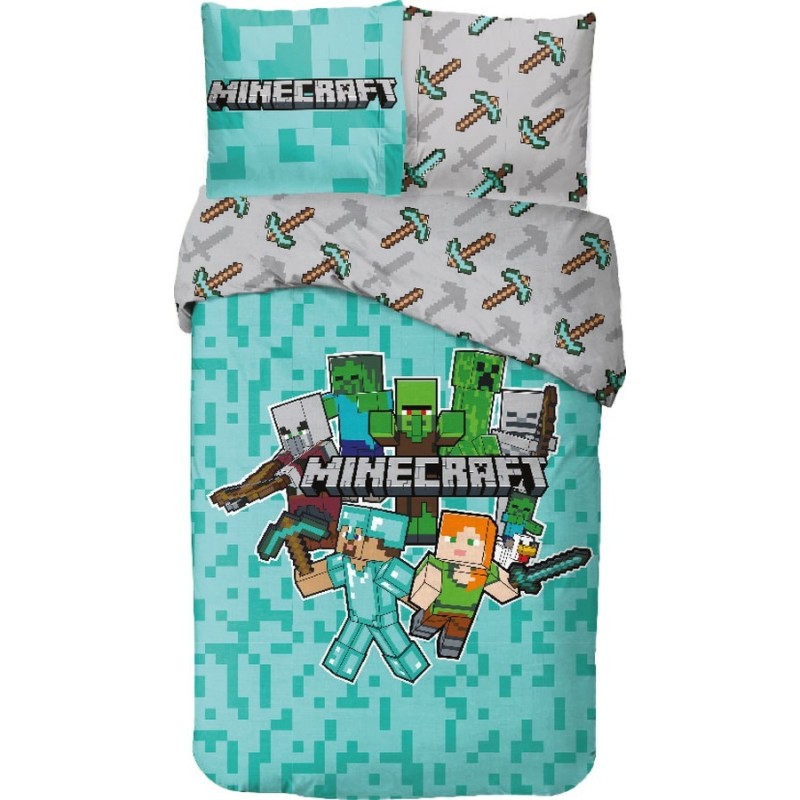 Minecraft Bettwäscheset Aus Baumwolle