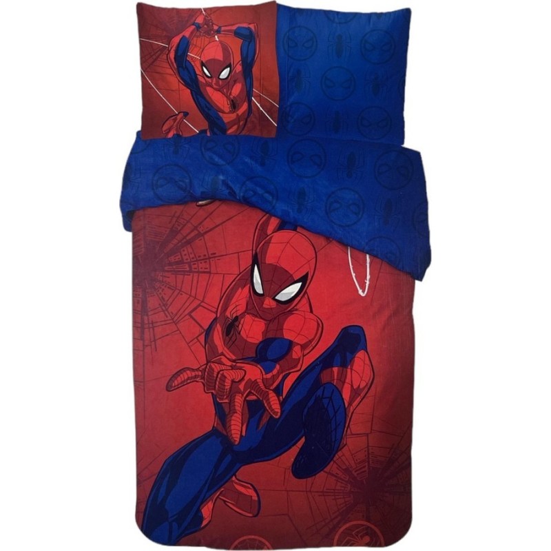 Parure housse de couette Spiderman En coton