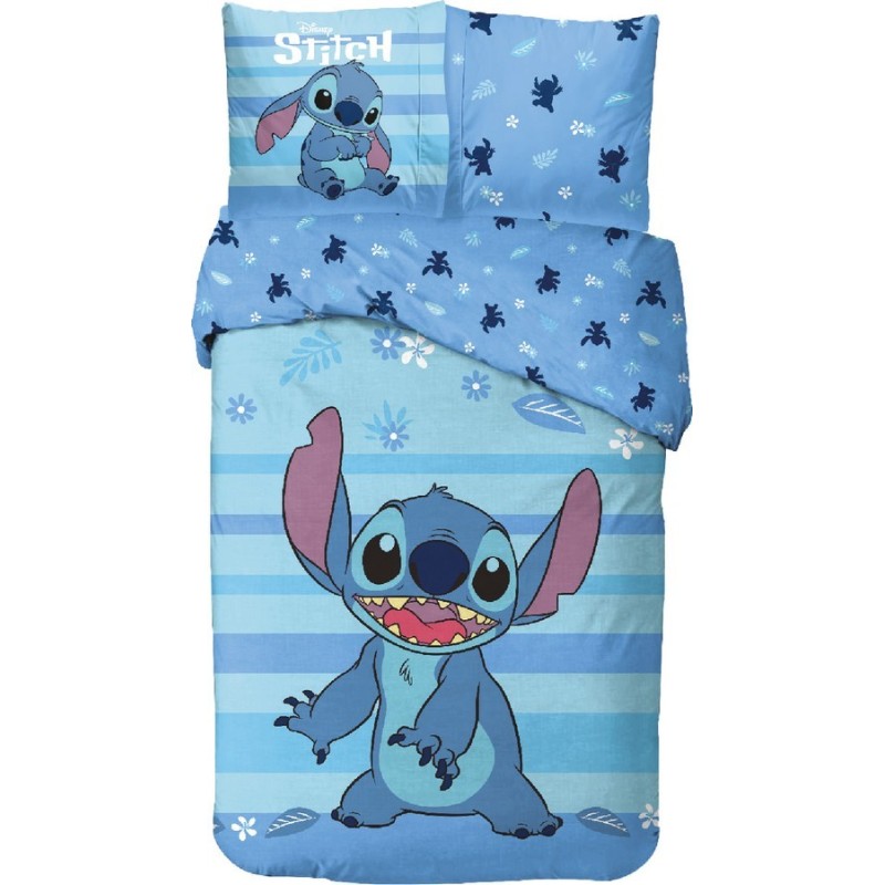 Parure housse de couette Stitch Disney En coton