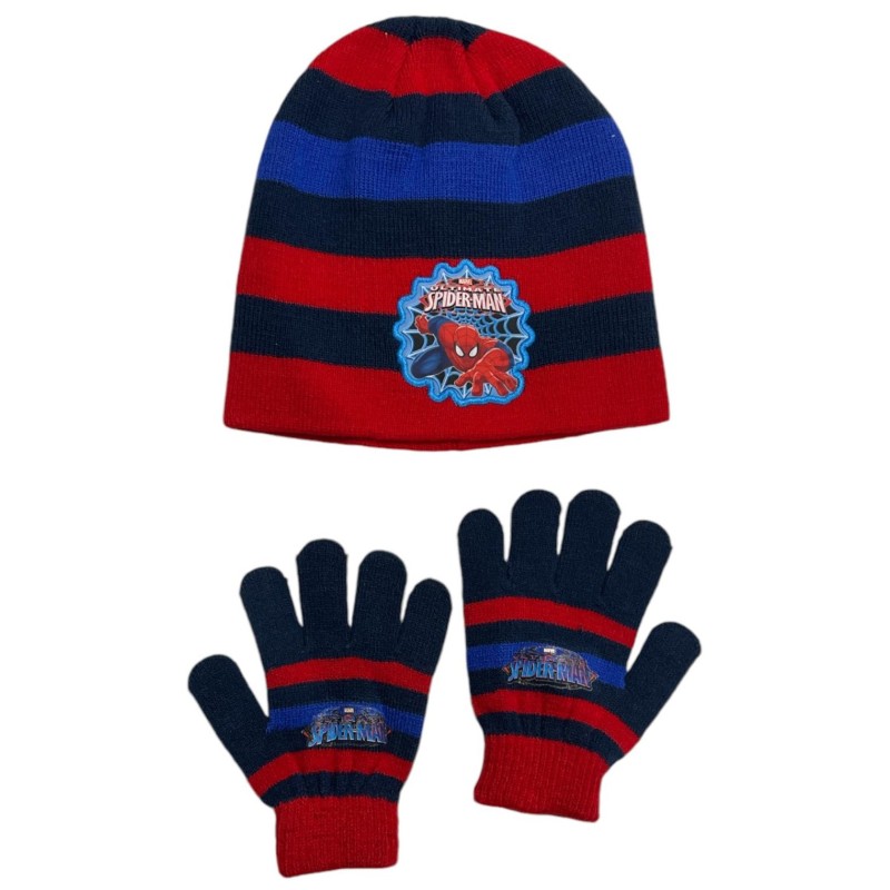 Set 2 pièces Spiderman bonnet et gants Spiderman Set 2 pièces Spiderman bonnet et gants Spiderman