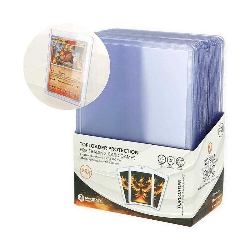 Display de 25 Top Loaders-PHOENIX SHIELD