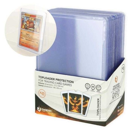 Display de 25 Top Loaders-PHOENIX SHIELD