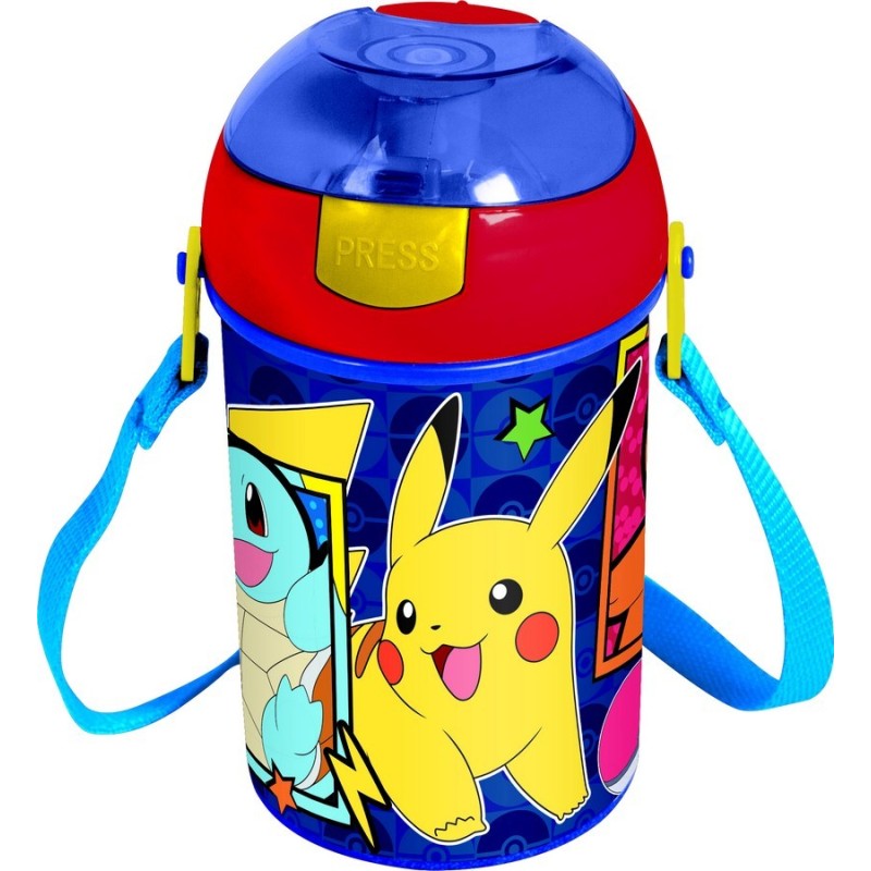 Pokémon Automatikflasche 450 ML, SYSTEM Anti-Tropf-System Pokémon Automatikflasche 450 ML, SYSTEM Anti-Tropf-System