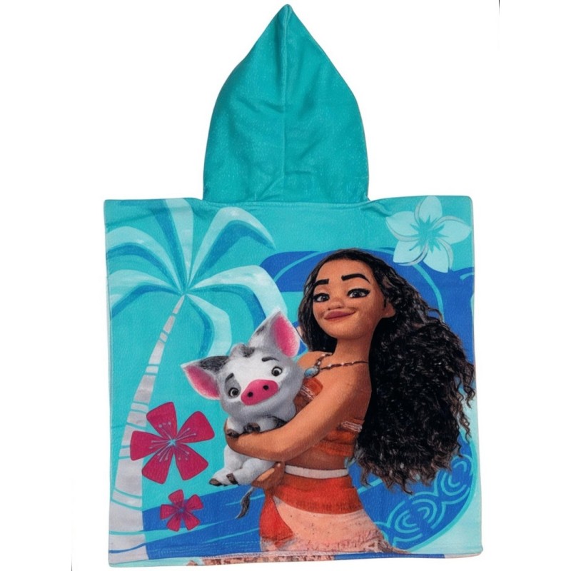 Poncho de Bain à Capuche vaiana