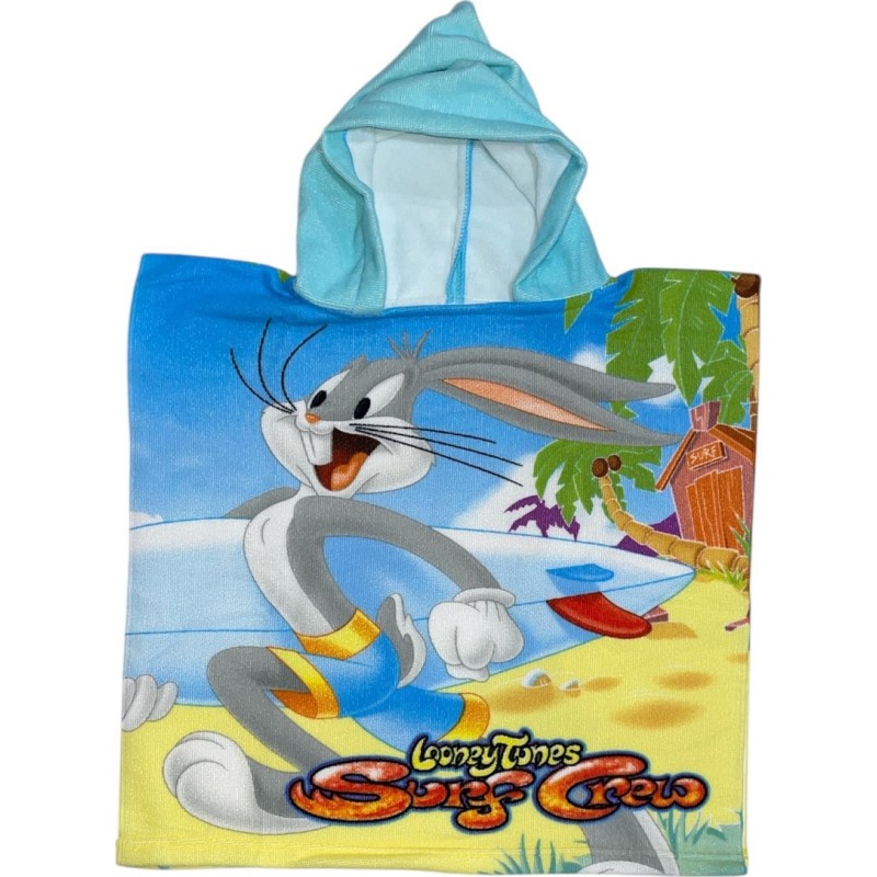 Poncho de bain Looney Tunes à capuche Poncho de bain Looney Tunes à capuche