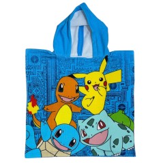 Poncho de bain Pokémon a capuche