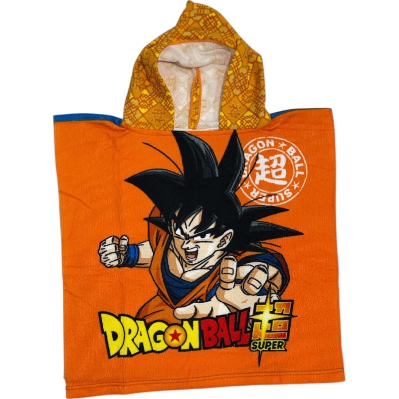 Poncho de bain Dragon Ball Super à capuche