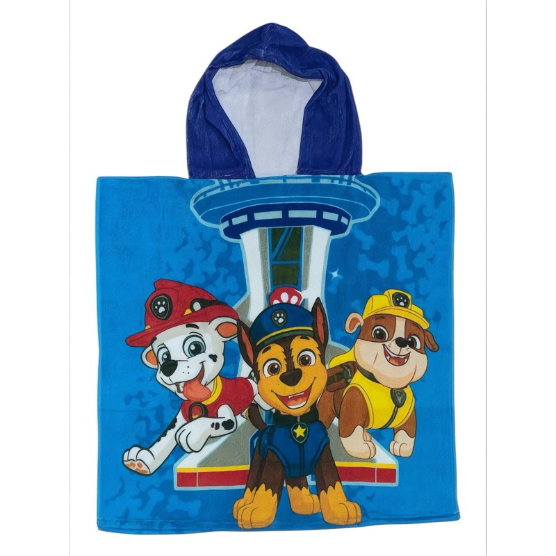 Badeponcho mit Kapuze aus Baumwolle von Paw Patrol Badeponcho mit Kapuze aus Baumwolle von Paw Patrol