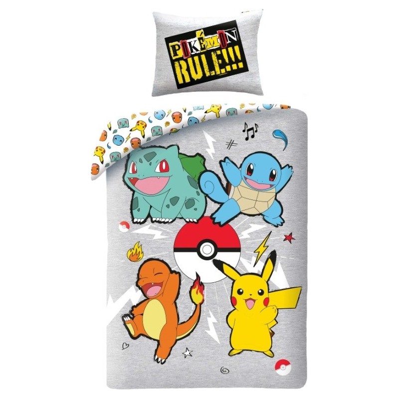 Parure de lit Pokémon  - housse de couette Pokémon