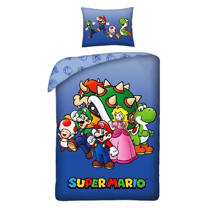Parure de lit Super Mario - housse de couette Super Mario