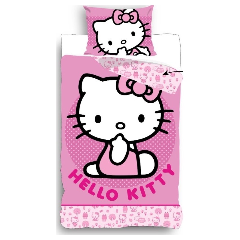 Parure de lit Hello Kitty- housse de couette Hello Kitty