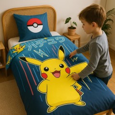 Parure de lit Pokémon  - housse de couette Pokémon