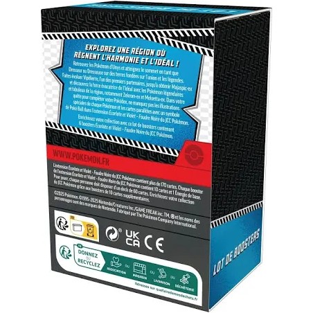 Pokémon - Coffret 6 Boosters EV10.5 Écarlate et Violet Foudre Noir