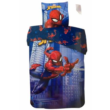 Parure housse de couette Spiderman En coton