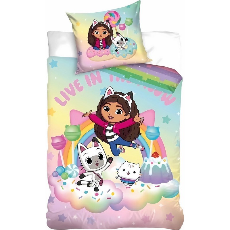 Gabby's dollhouse quilt cover set