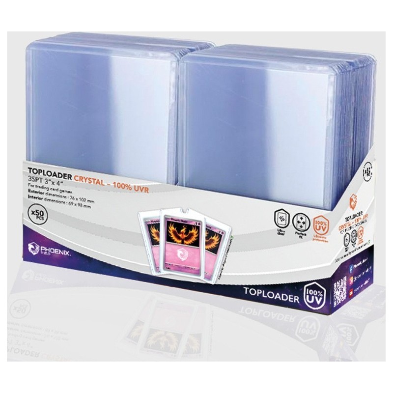 PHOENIX SHIELD 50 toploader Cristal 100% UVR 35 pt