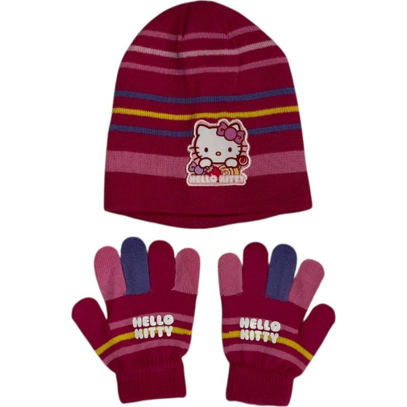 Ensemble Bonnet Gants Hello Kitty