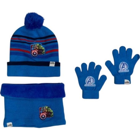 Set 3 pieces Hat  snood and gloves Avengers Marvel