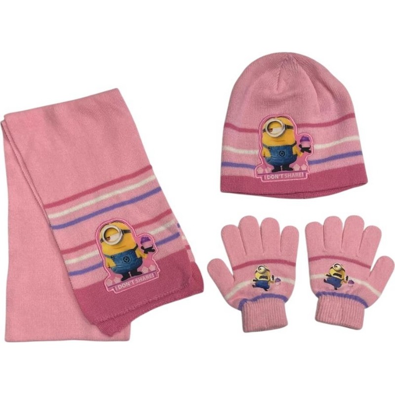 Ensemble Bonnet Gants Echarpe Minions Ensemble Bonnet Gants Echarpe Minions