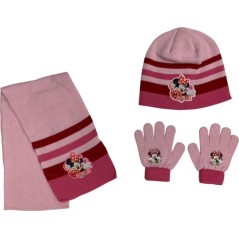 Ensemble Bonnet Gants Echarpe Minnie
