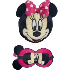 Relaxeazzz Minnie Plush Travel Pillow & Sleep Mask