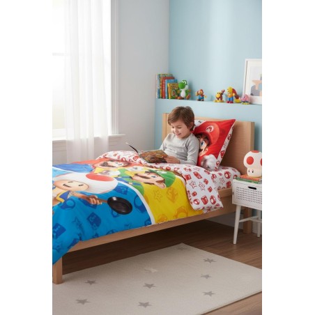 Parure de lit Super Mario - housse de couette Super Mario