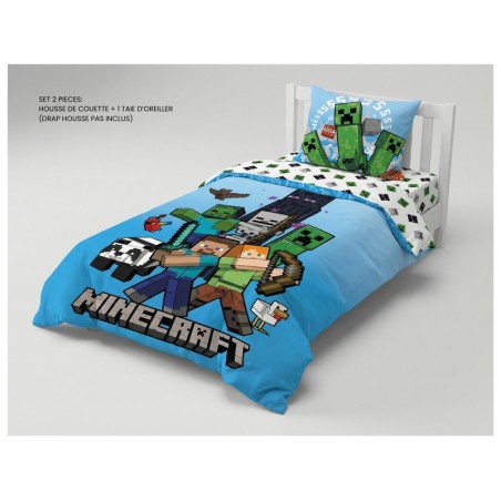 Parure de lit Minecraft - housse de couette Minecraft
