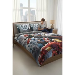 Parure housse de couette Avengers Marvel
