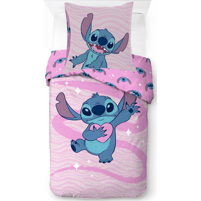 Parure housse de couette Stitch Disney En coton